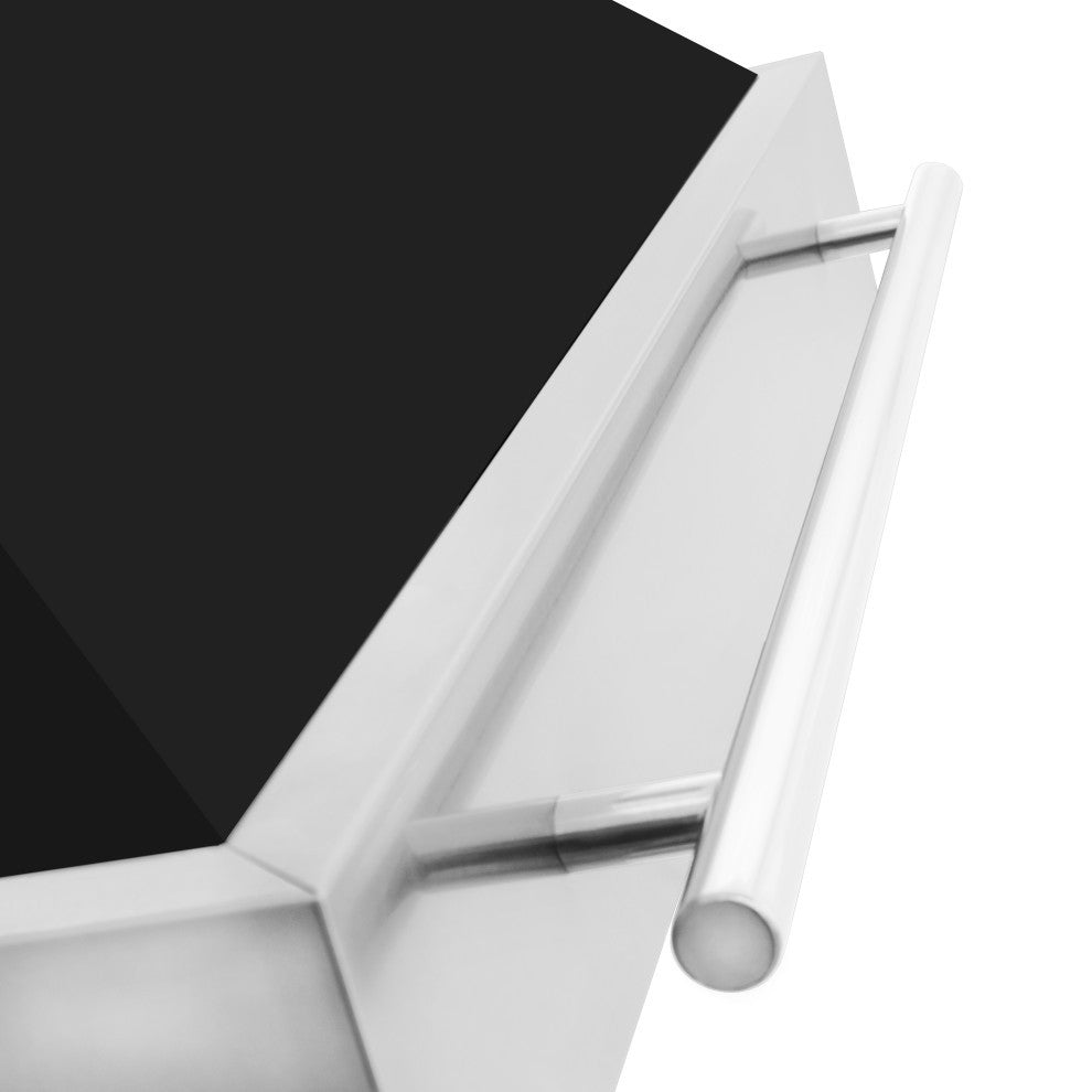 ZLINE 36" Wall Mount Hood Stainless With Black Matte Shell 8654STX-BLM-36