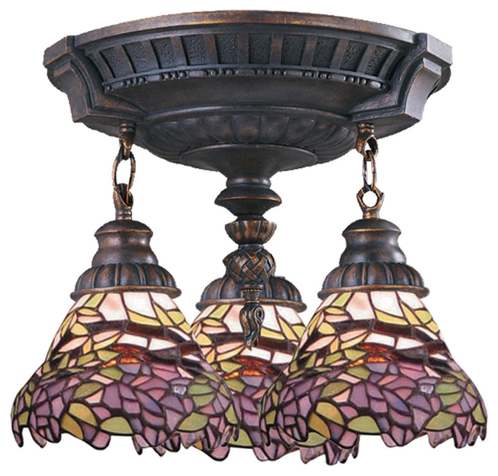 Elk Lighting 997-AW-28 Mix-N-Match 3-Light Semi Flush Light