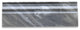 Bardiglio Gray Dark Grey Marble 4x12 Baseboard Crown Molding Honed, 1 piece