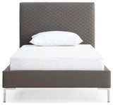 Liz Bed Twin, Dark Gray