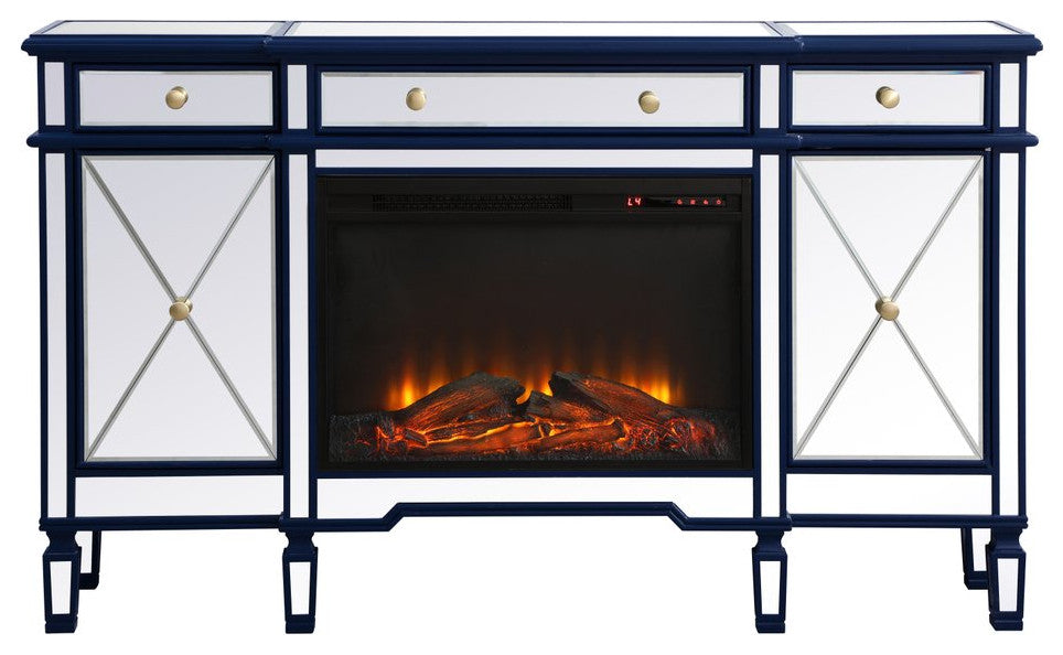 Elegant MF61060BL-F1 Contempo 60" Mirrored Credenza