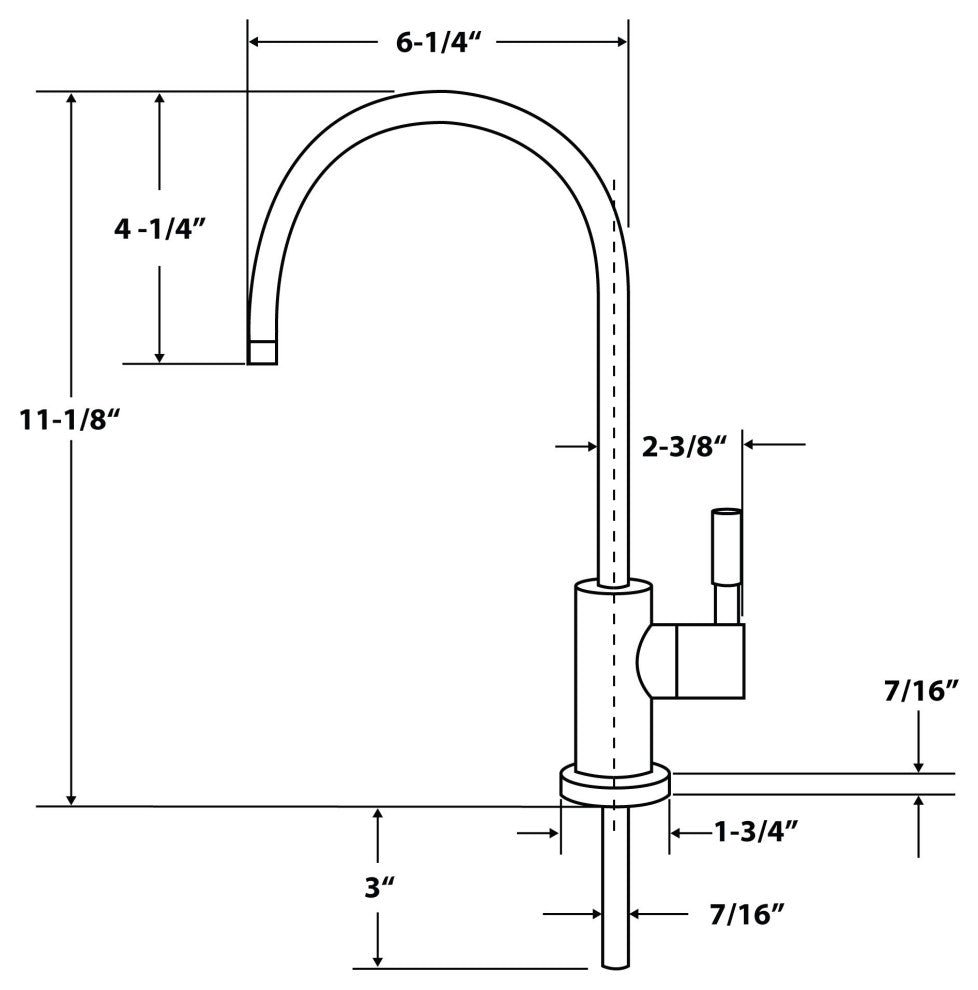 APEC Premium Quality Ceramic Disc Faucet Lead-Free Non Air Gap, Matte Bronze