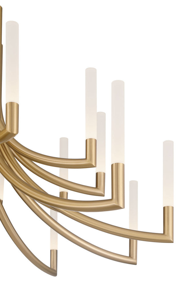 Olette 20L 42" Gold Frosted Chandelier