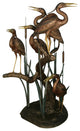 5 Herons in March Fountain, 69" Design