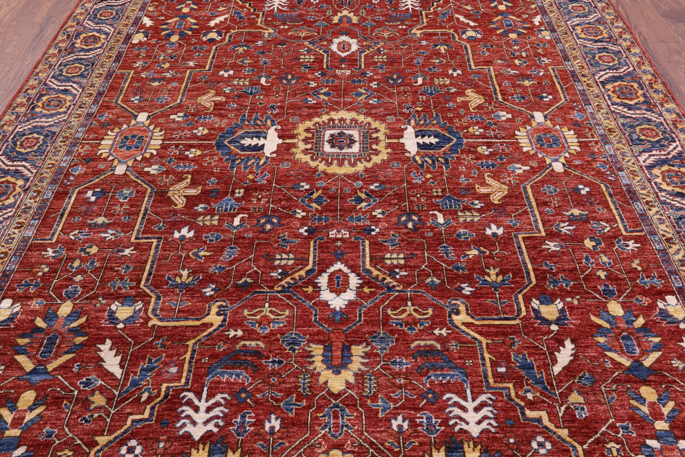 Persian Fine Serapi Hand Knotted Rug 8' 0" X 9' 9" - Q12863