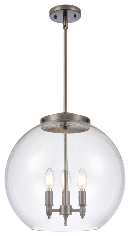 Athens Pendant, Oil Rubbed Bronze, Clear, Clear