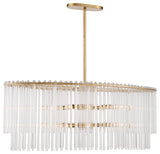 Bleecker 8 Light Chandelier, Antique Gold