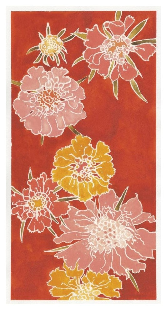 "Cloisonne Beauty I Crop" Digital Paper Print by Shirley Novak, 38"x74"