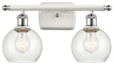 Innovations 516-2W-WPC-G124-6-LED 2 Light Vanity Light, White, Polished Chrome