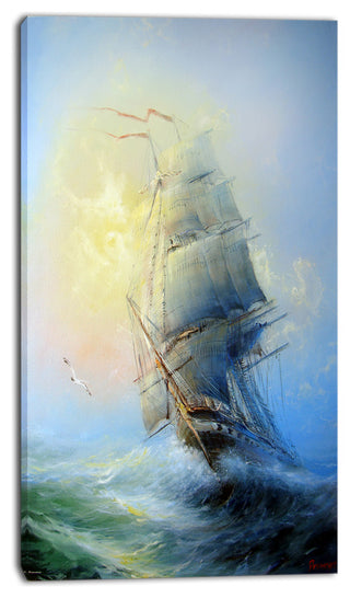 "Large Sailing Boat" Canvas Print