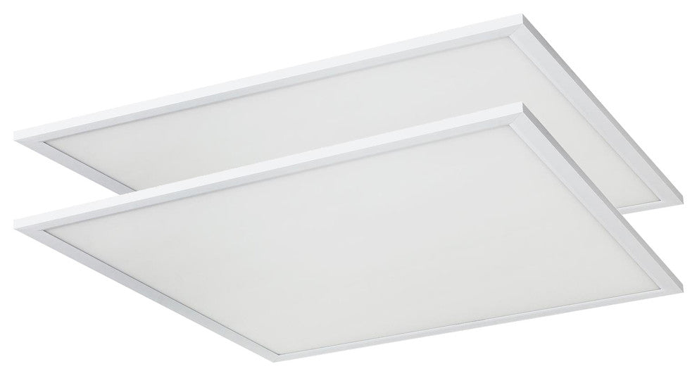 2 Pack Sunlite LED Light Panel, 2'x2', 40 Watt, 4000K Cool White, Dimmable