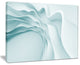 "Fractal Large Blue Waves" Abstract Art Canvas Print, 20"x12"
