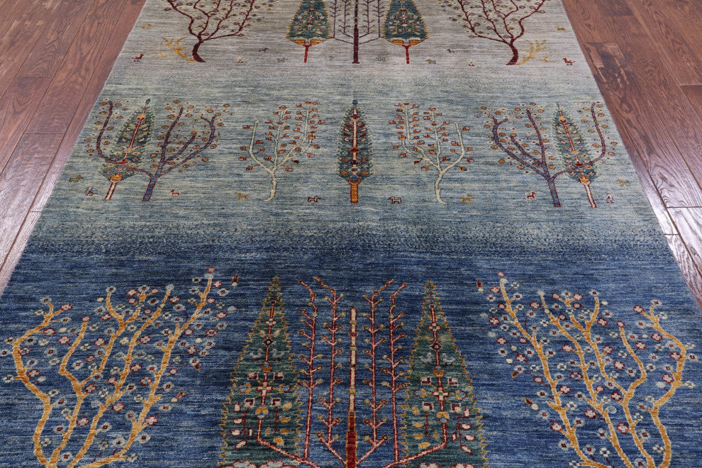 5' 7" X 7' 10" Persian Gabbeh Tribal Hand Knotted Rug Q7936