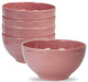 6-Piece Melamine Bowl Set, Pink
