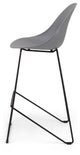 Seline Series ModernAccent Kitchen/Bar CounterStool w Black Steel Legs(Set of 2)