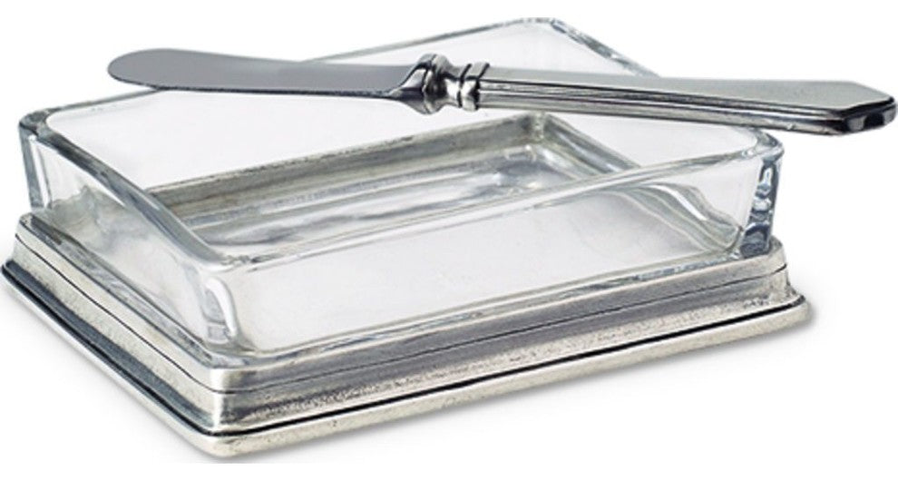 Match Butter/Soap Dish, Pewter
