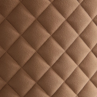 Ariana Velvet Accent Chair, Caramel/Gold