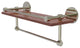 Prestige Skyline 16" Wood Shelf, Gallery Rail and Towel Bar, Polished Nickel