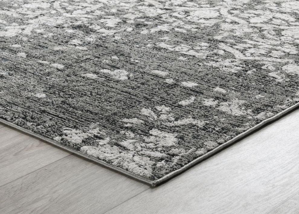 Classic Home Evry Black/Gray 4x6 Rug