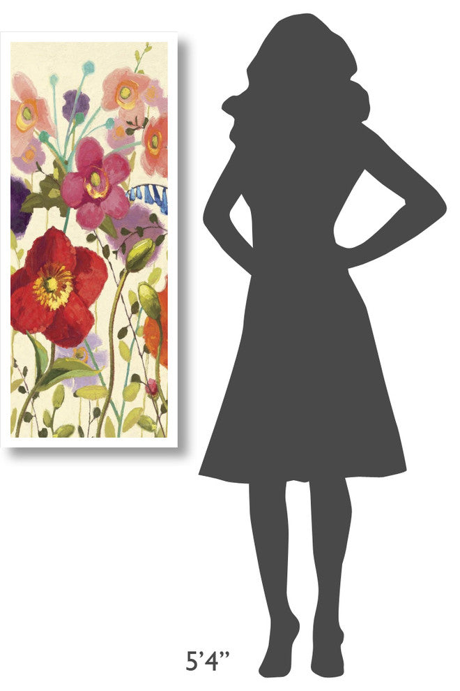 "Couleur Printemps III Panel I" Digital Paper Print by Shirley Novak, 18"x42"