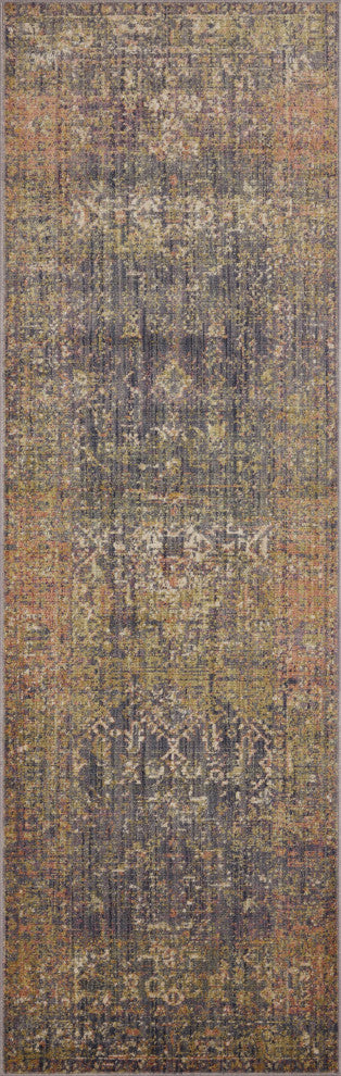 Jean Stoffer x Loloi Bradbury Ink / Multi 2'-6" x 10'-0" Runner Rug