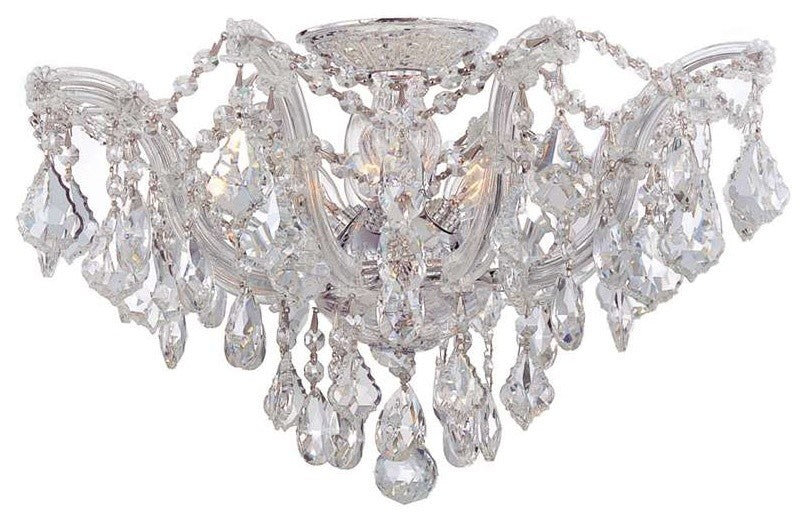 Crystorama Maria Theresa Semi Flush Mount Clear Crystal