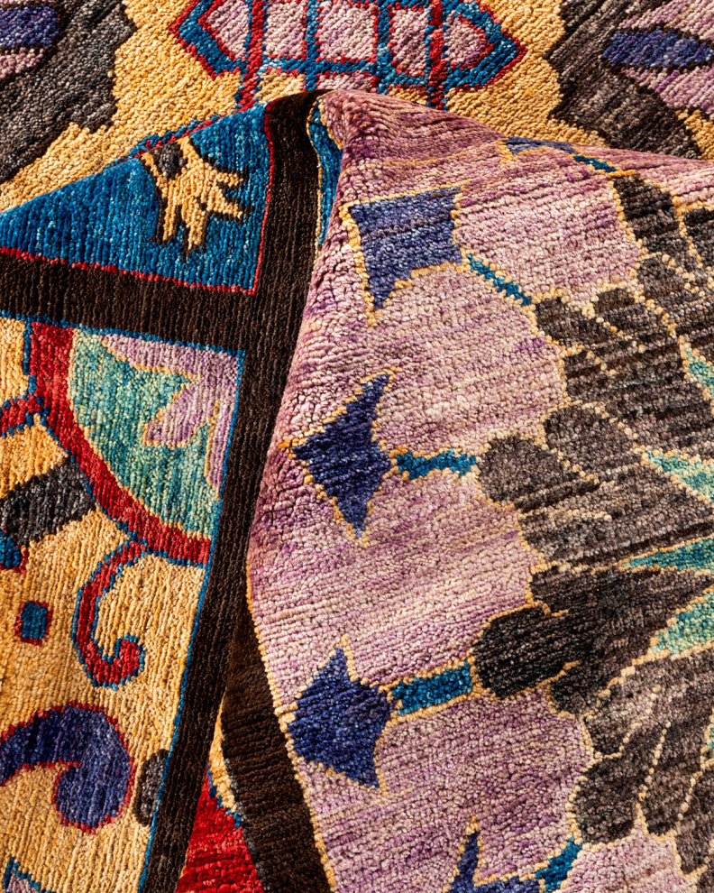 Eclectic, One-of-a-Kind Handmade Area Rug Brown, 17' 7" x 12' 3"
