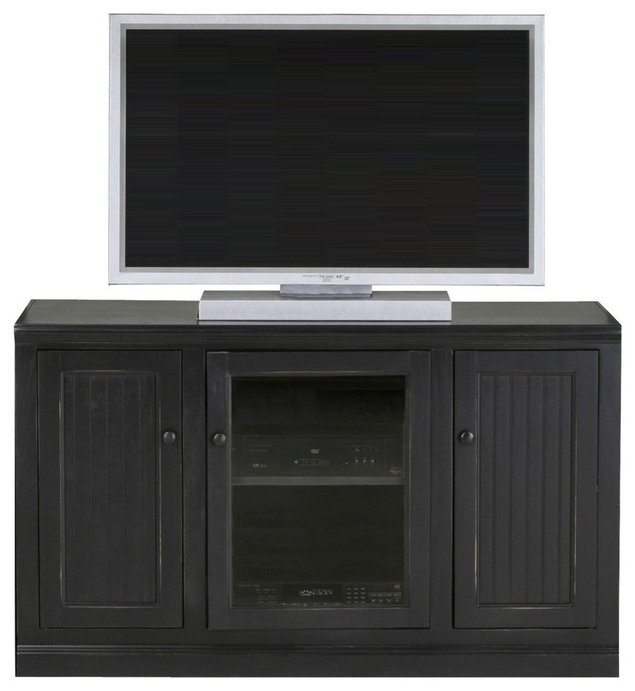 Eagle Furniture 55" Coastal, Thin Tall Entertainment Console, Burnt Cinnamon