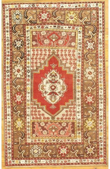 Hand-Knotted Oushak Rug, 3'6"x5'7"