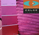Pillow Decor - Wide Wale Corduroy 22 x 22 Throw Pillows, Magenta Pink