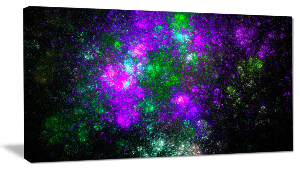 Explosion Supernova Fractal Art, Abstract Canvas Art Print, 40x20
