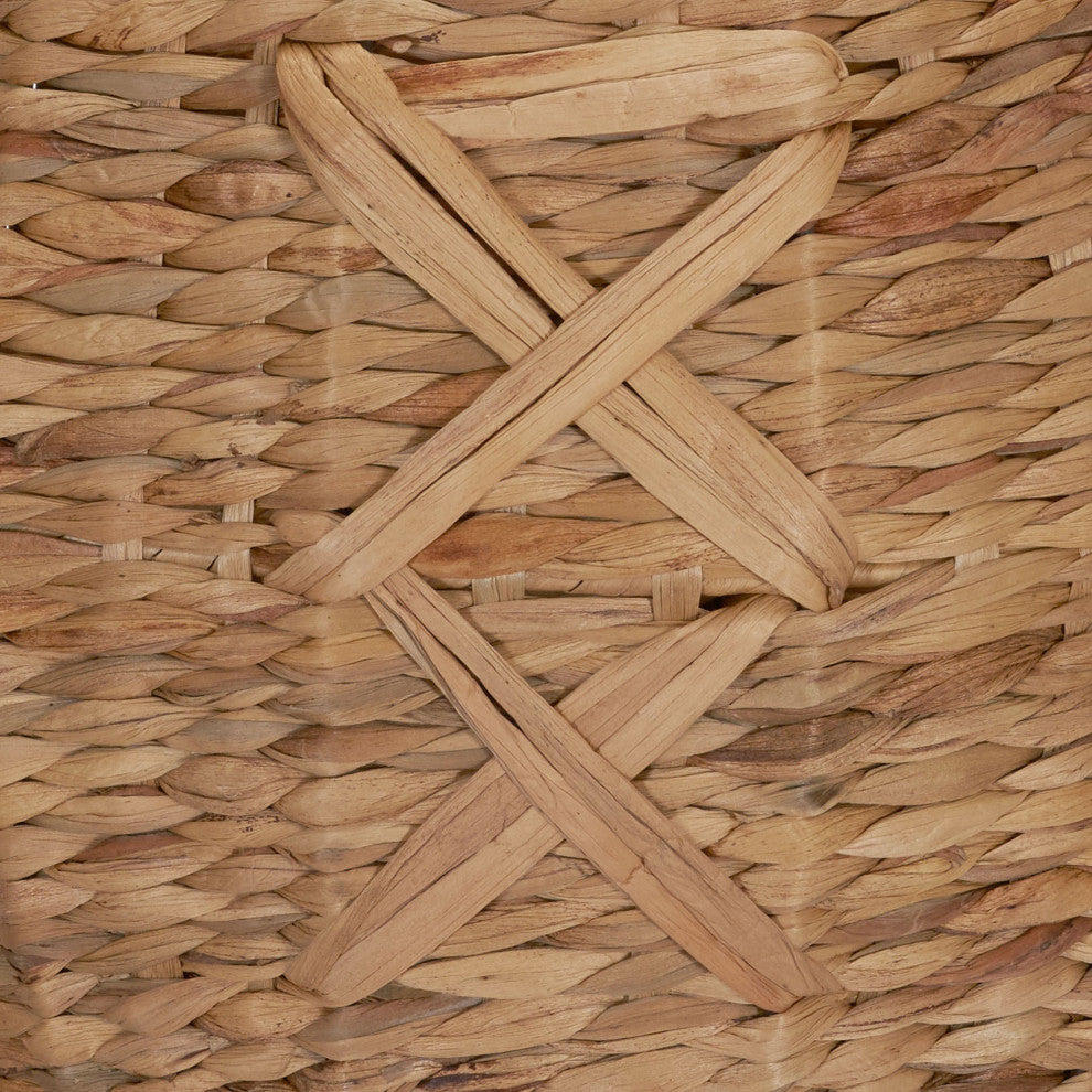 X-Weave Round Wicker Floor Basket