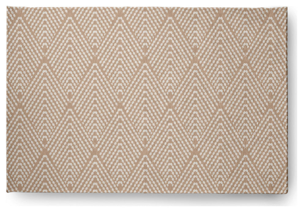 Lifeflor Diamond Spring Chenille Rug, Basswood Brown, 4'x6'