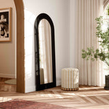 Tanya Floor Mirror, Black
