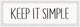 "Keep It Simple II" Framed Painting Print, 45x15