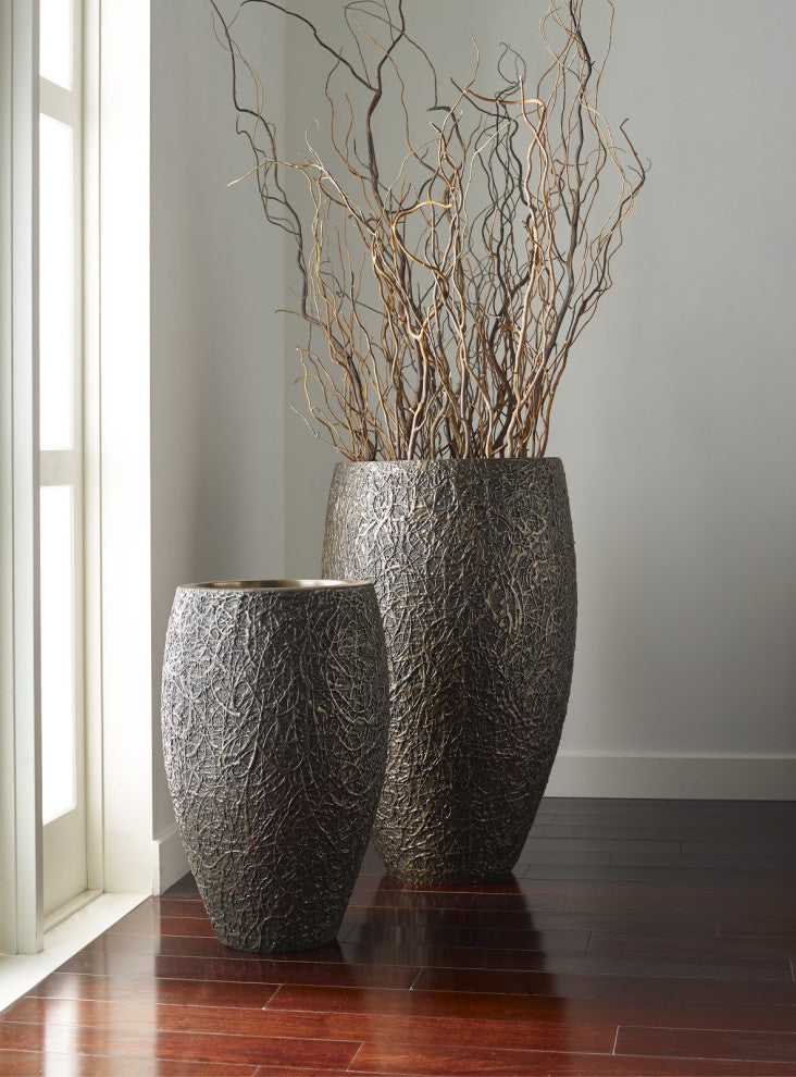 String Theory Planter, Bronze, Small