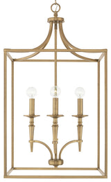Capital Lighting 542641 Abbie 4 Light 18"W Pendant - Aged Brass