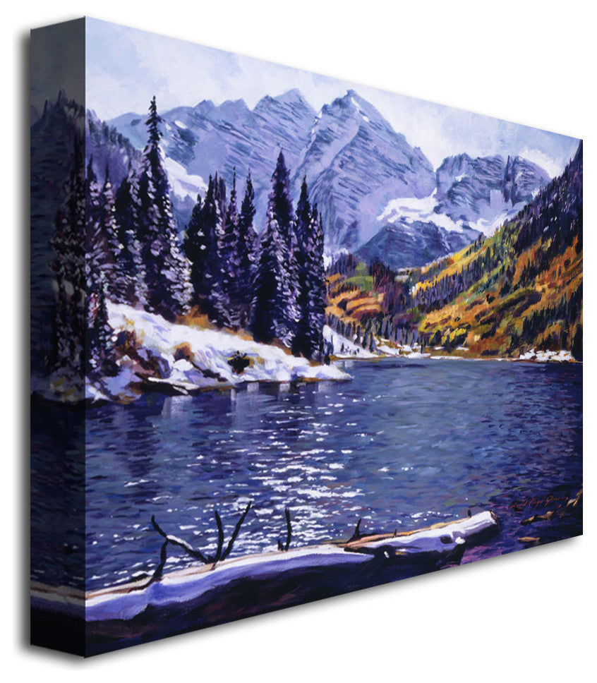'Rocky Mountain Solitude' Canvas Art by David Lloyd Glover, 32"x24"