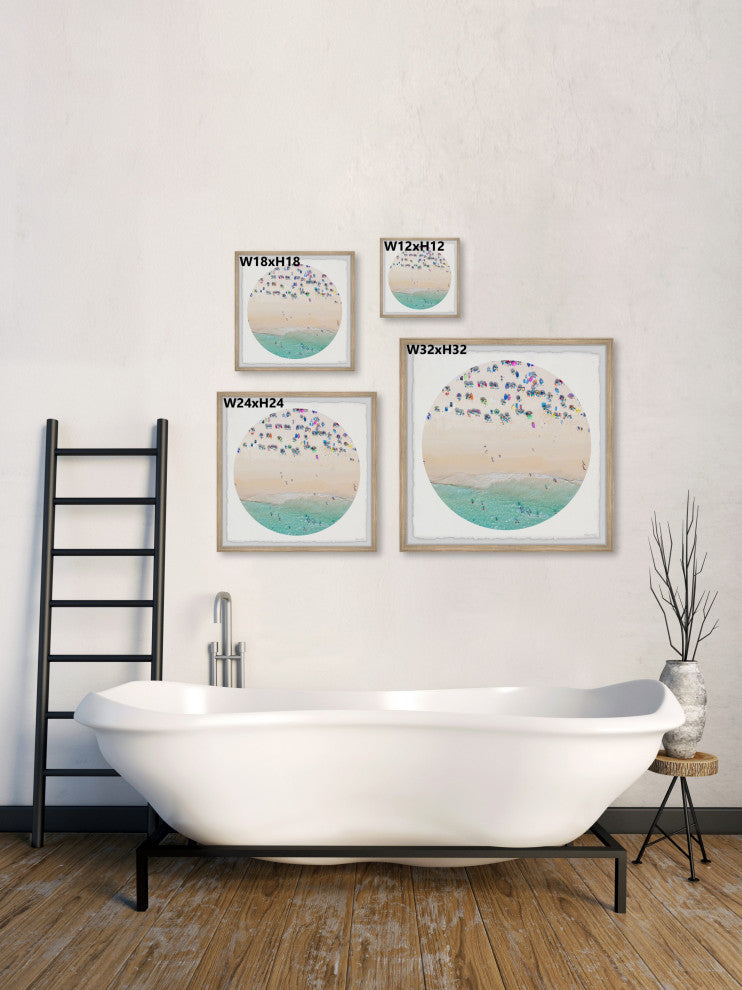 "I Love Vacations" Framed Painting Print, 32x32