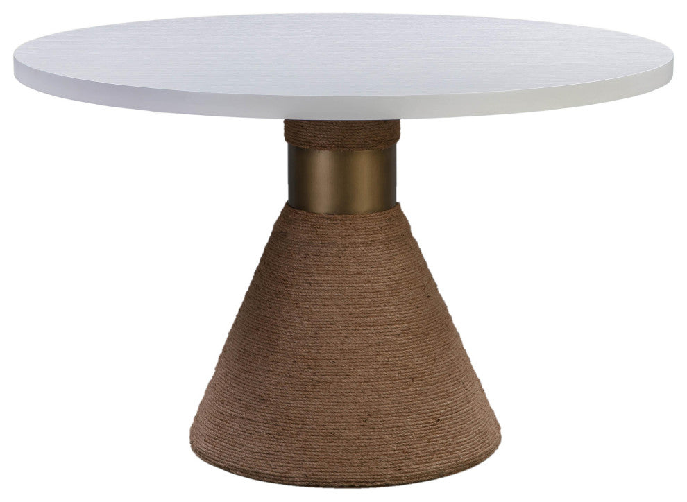TOV Furniture Rishi Natural Rope Round Table