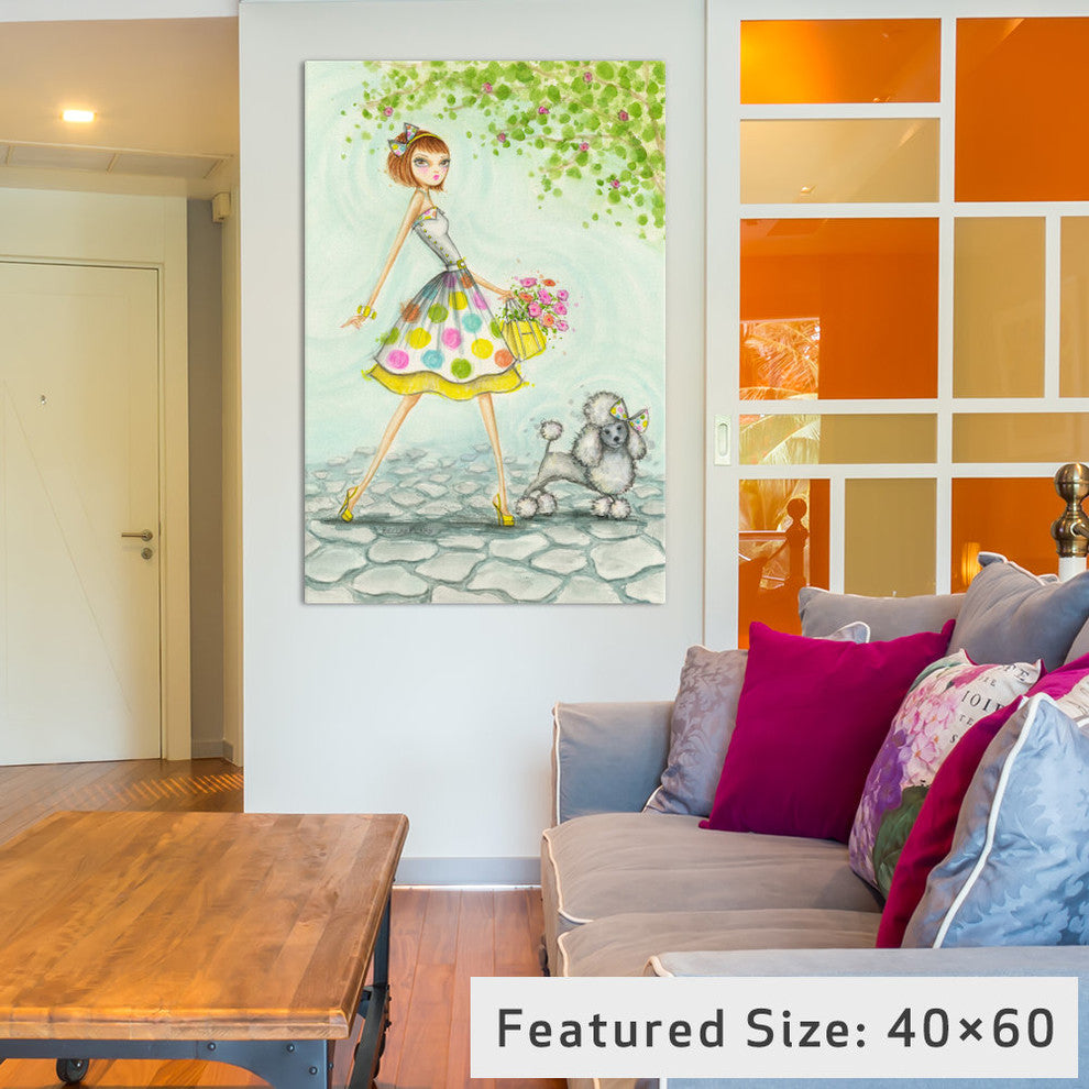 "Samaya And Sunshine" Canvas Art Print By Bella Pilar, 18x1.5x26