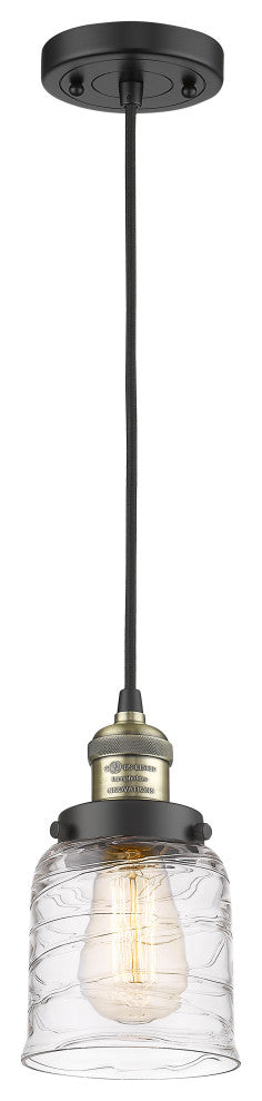 INNOVATIONS 201C-BAB-G513-LED 1-Light Mini Pendant Black Antique Brass