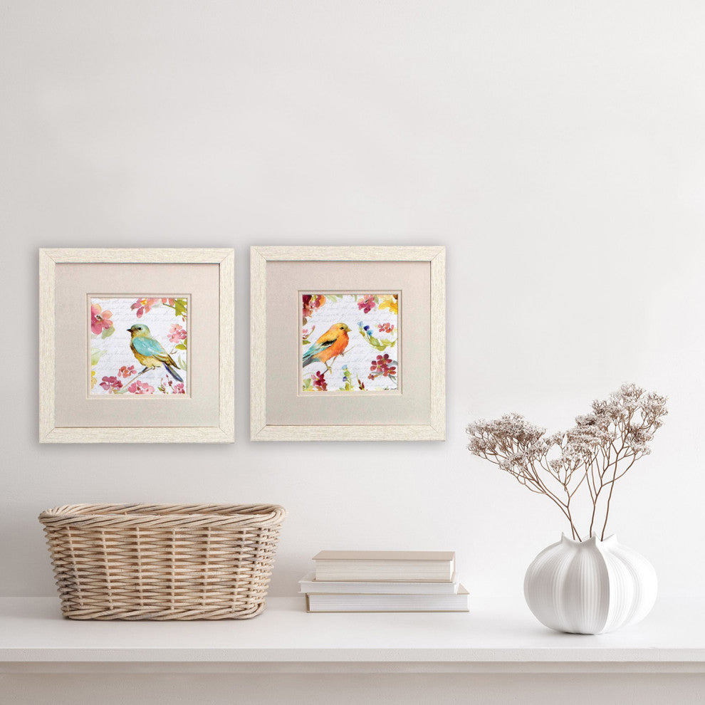 Bird Framed Art, 2-Piece Set