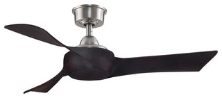 Fanimation Wrap Custom Ceiling Fan Brushed Nickel/Dark Walnut, 44"