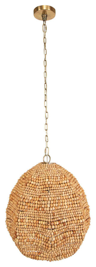 Uttermost Kauri 1 Light Wooden Bead Pendant