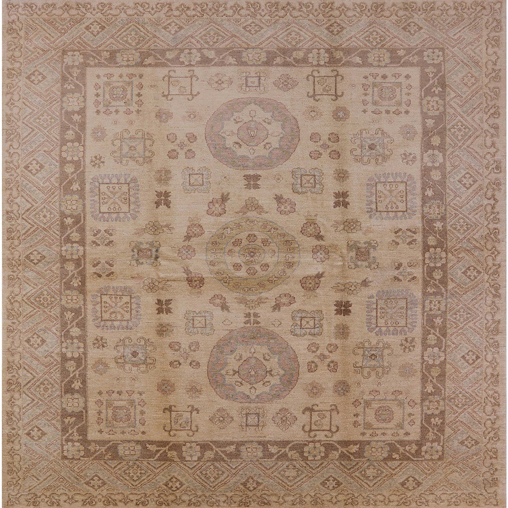 Ahgly Company Indoor Square Mid-Century Modern Area Rugs, 4' Square