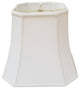 Royal Designs Square Cut Corner Basic Lampshade, Antique Gold, Linen White, 9x14