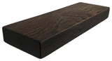 Rustic, Floating Shelf, 2" Thick x 6" Deep, Mountable, Mocha, 24"