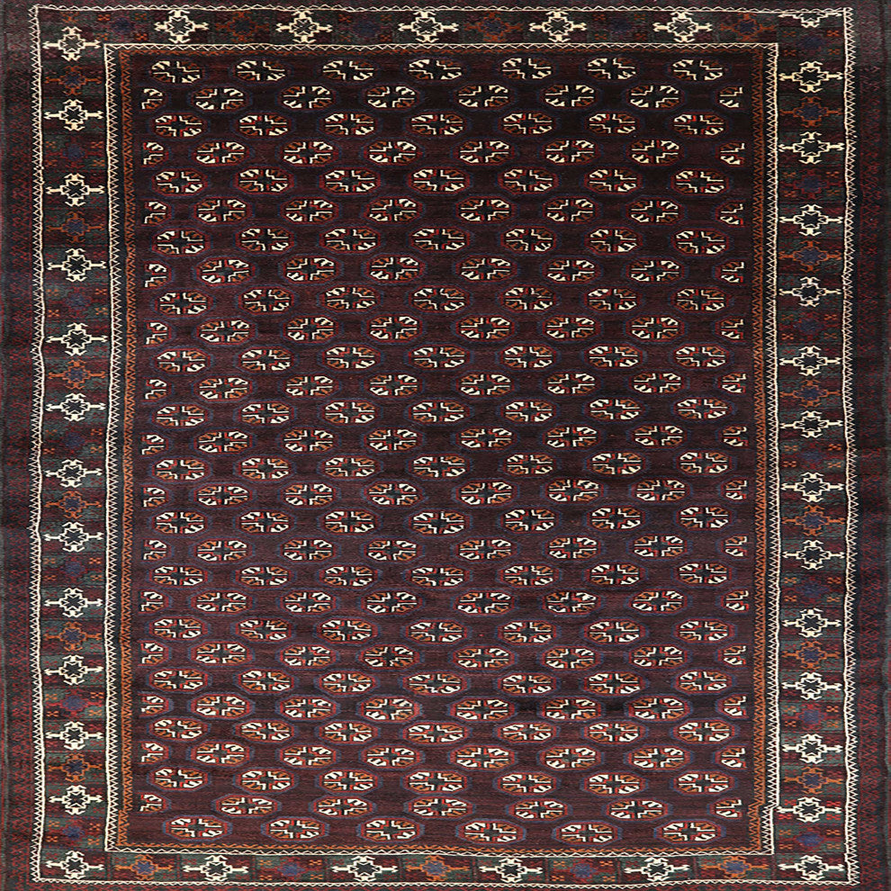 Ahgly Company Indoor Square Mid-Century Modern Area Rugs, 5' Square