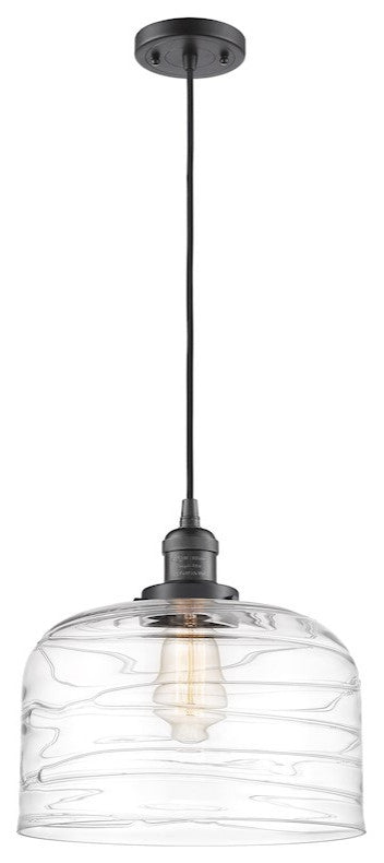 Innovations Bell 1-Light XL Mini Pendant 201C-OB-G713-L, Oil Rubbed Bronze